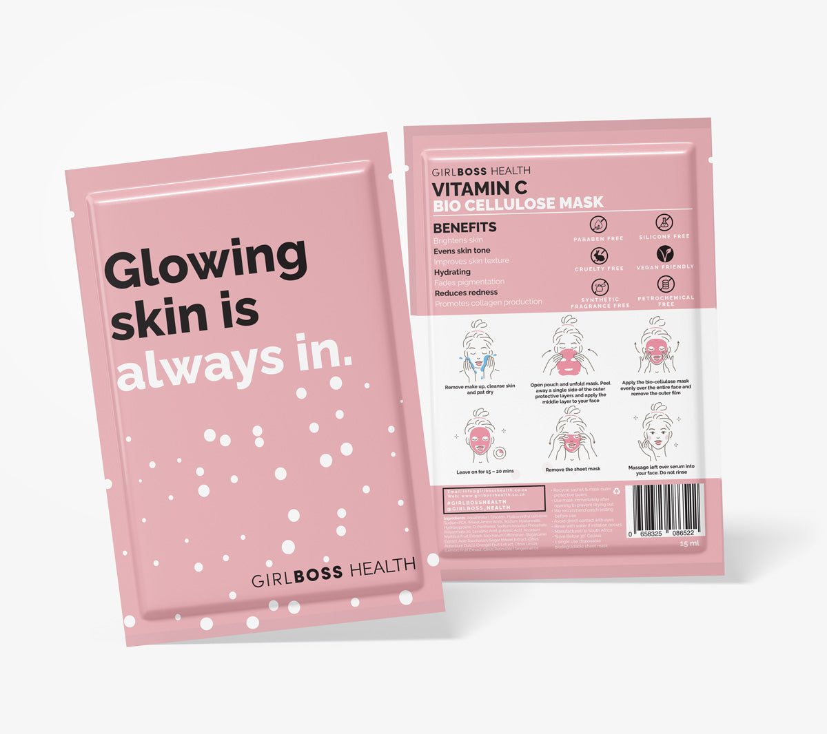 GIRLBOSS BIO CELLULOSE MASK: VITAMIN C