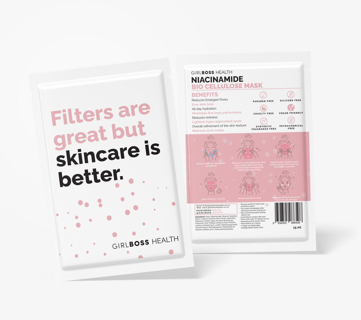 GIRLBOSS BIO CELLULOSE MASK: NIACINAMIDE