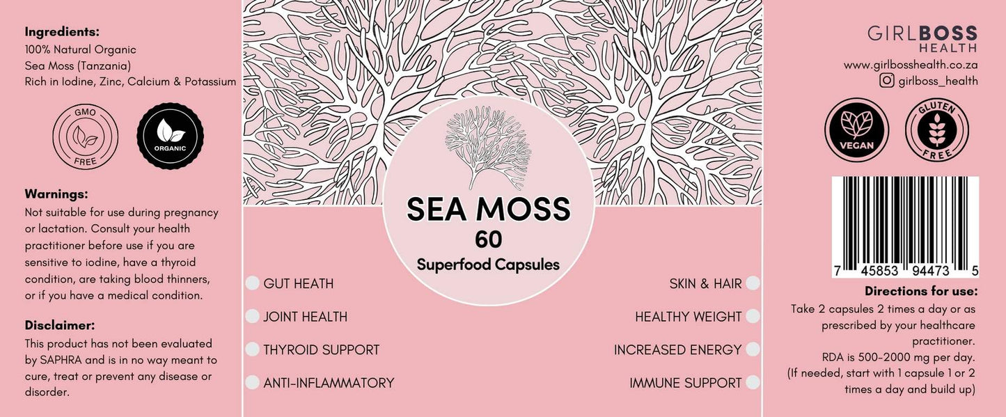Sea Moss Superfood Capsules x 2