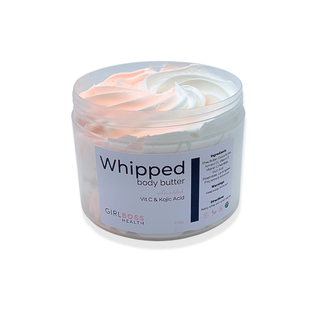 GIRLBOSS WHIPPED BODY BUTTER with added VITAMIN C & KOJIC ACID