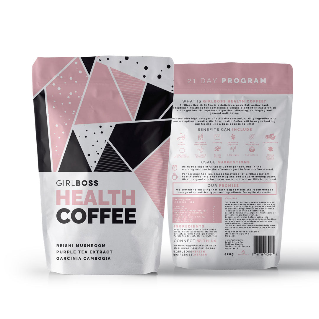 GIRLBOSS HEALTH COFFEE 21 DAY PROGRAM NEW & IMPROVED 3 x 21 DAY PROGRAM