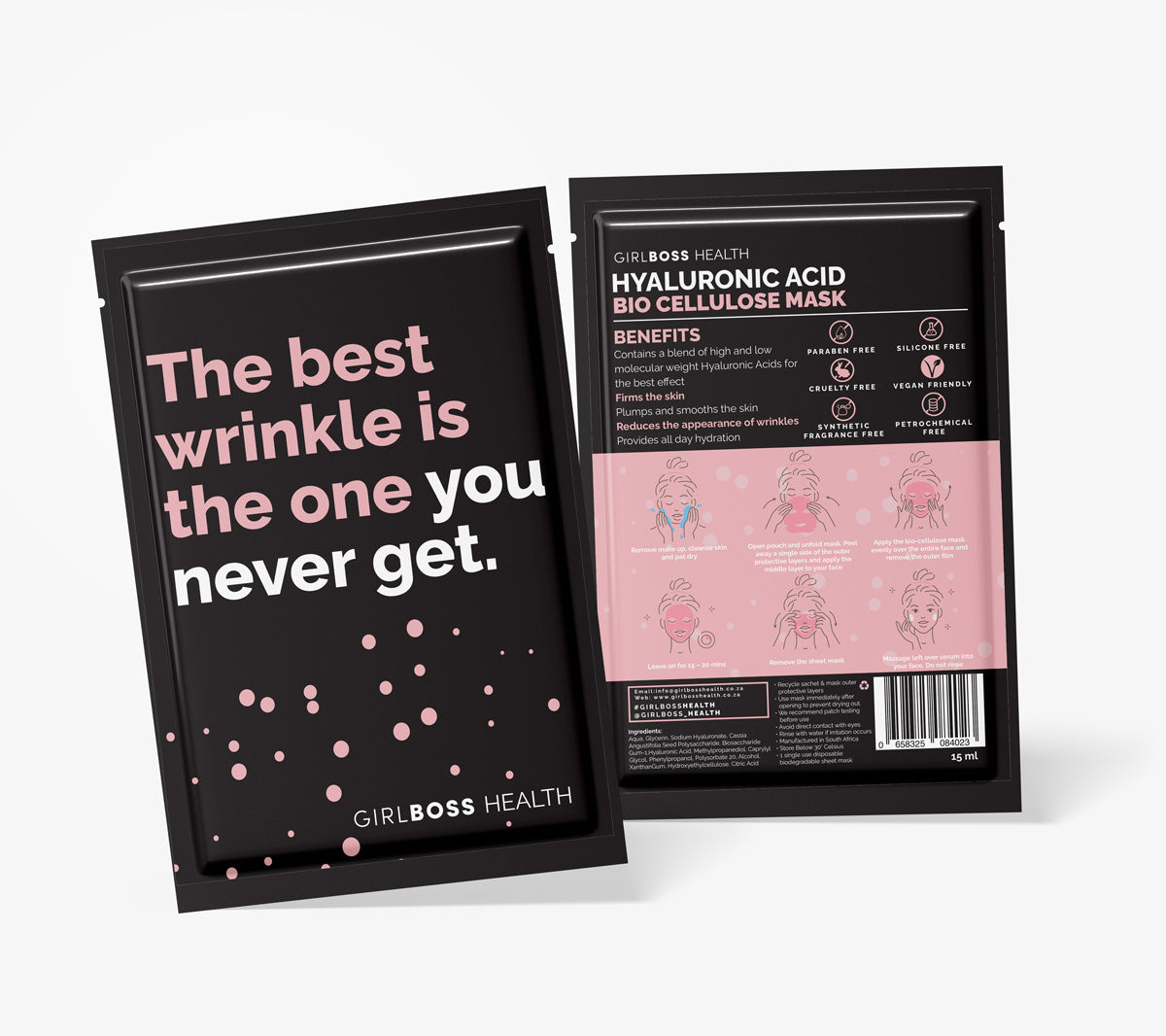 GIRLBOSS BIO CELLULOSE MASK: HYALURONIC ACID